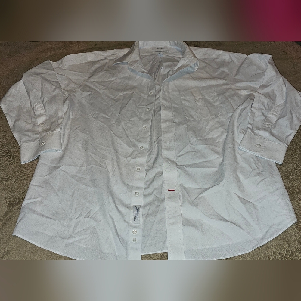 CREMIEUX Advance Generation Classic Fit Shirt Blue Size 17 1/2 34 Pima Cotton